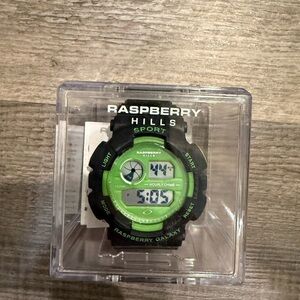 Raspberry Hills Sport Watch with Green Dial